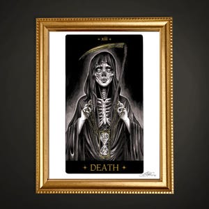 Mort - Carte de tarot Impression artistique