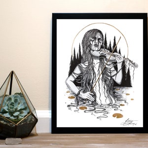 Nøkken - Inktober Art Print