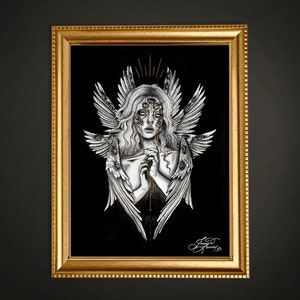 Ommetaphobia - Fear of Eyes - Biblically Accurate Angel Art Print