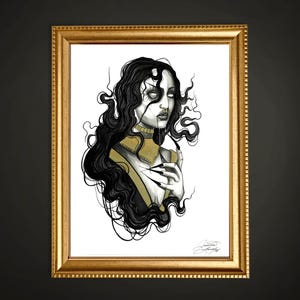 Herz | Südasiatische Folklore - Inktober Kunstdruck