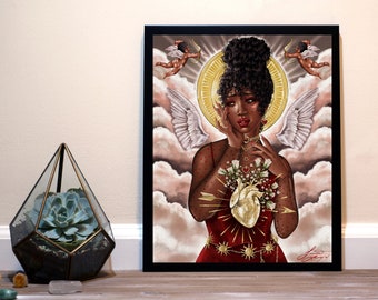 In Flore - Valentine&#39;s Day Digital Art Print Wall Decor