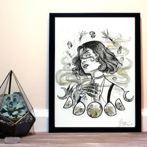 Wiccaphobia Fear of Witches & Witchcraft Inktober Art Print