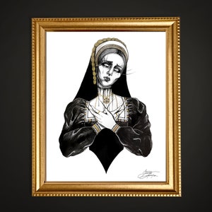 Catherine Howard - Inktober Art Print