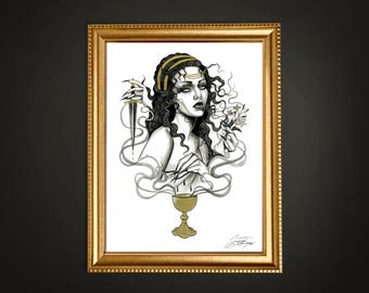 Circe | Greek Mythology - Inktober Art Print