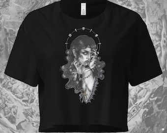 Teeth Rosary Crop Top