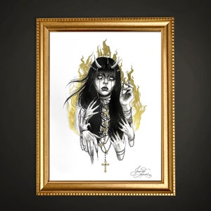 Hadephobia - Fear of Hell - Inktober Art Print