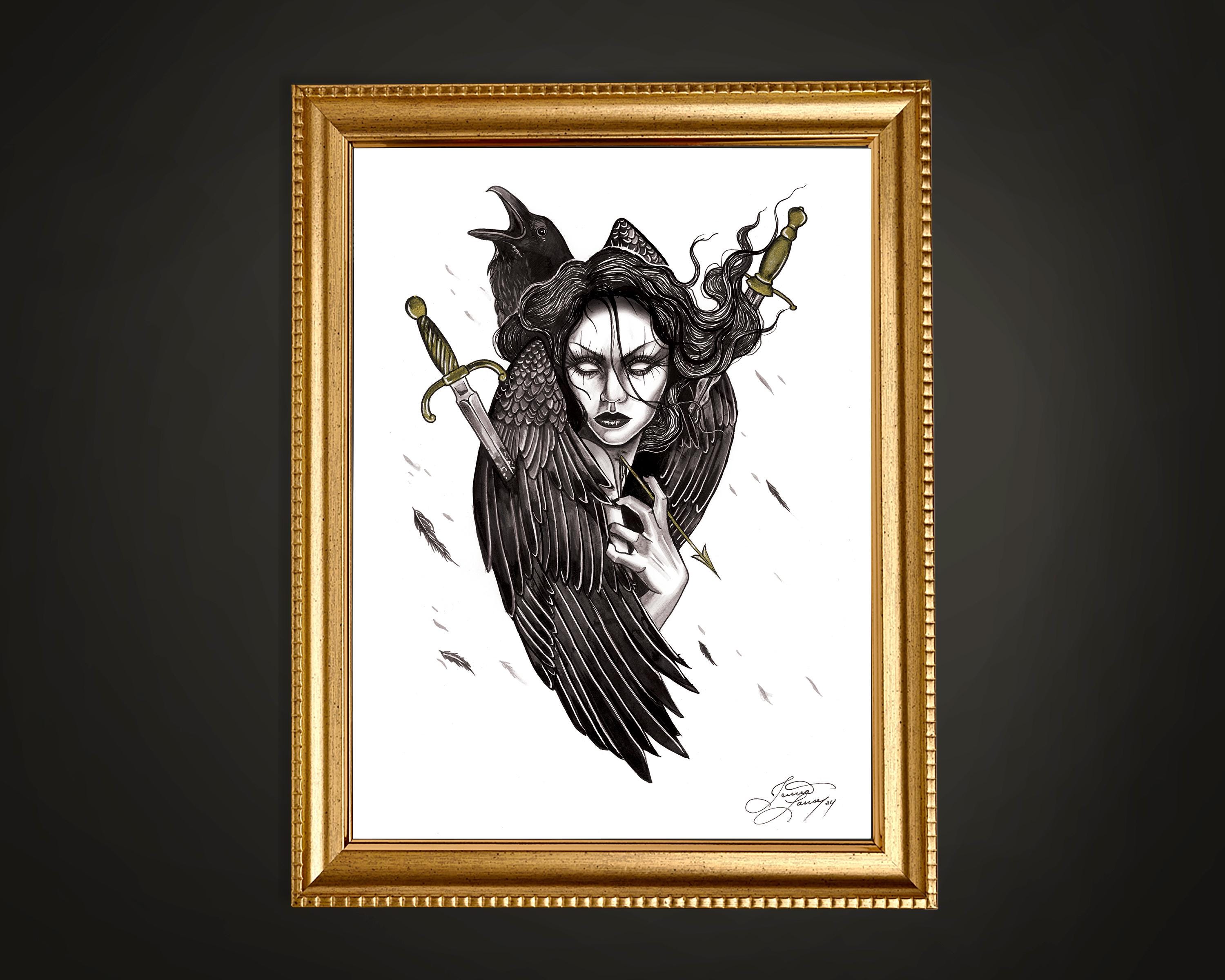 Morrigan Art Print - Etsy