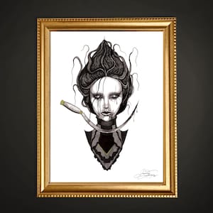 Zosia | Polish Vampire - Inktober Kunstdruck