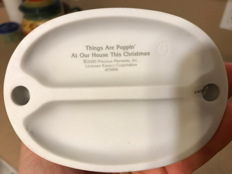 Precious Moments #455806 \u201cThings Are Poppin\u2019 At Our House This Christmas\u201d