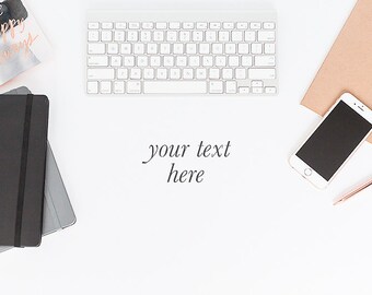 Download Free Flat lay Desktop Mockup | Brand Photography | Styled Stock Photography | Product Photography | Social Media Stock Photo PSD Template