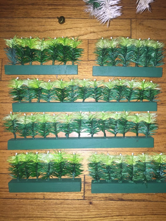 Victorian Goose Feather Tree Hedges For Christmas Village or Etsy