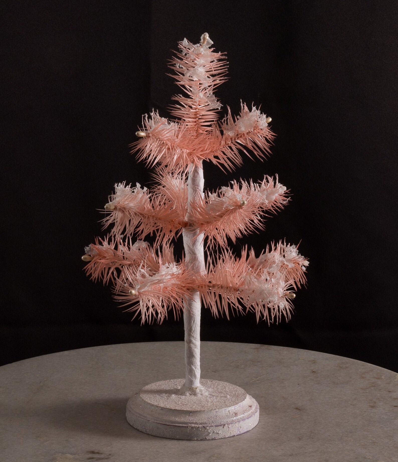 Small Pink Feather Tree w/ Flocking 12 tall Blush Etsy