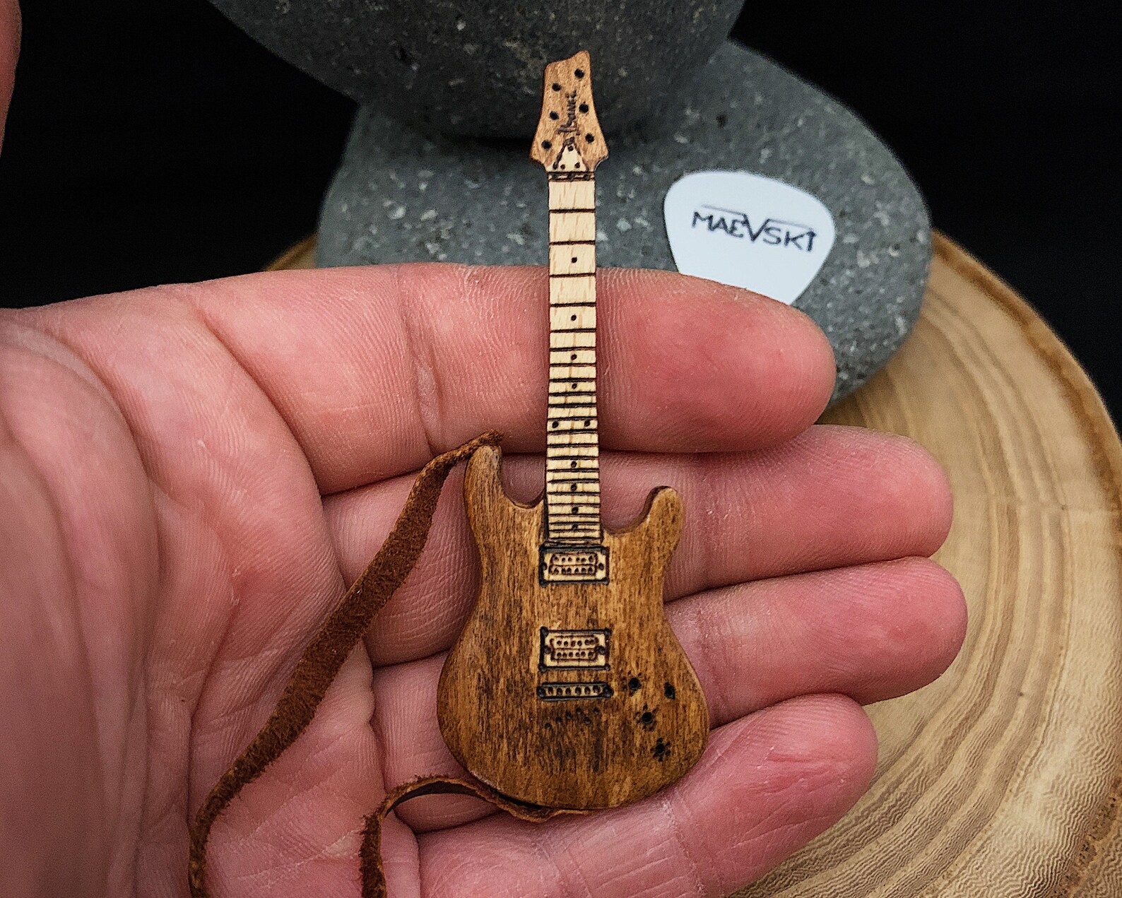 3 guitar and guitar pick holder Personalized for him Etsy