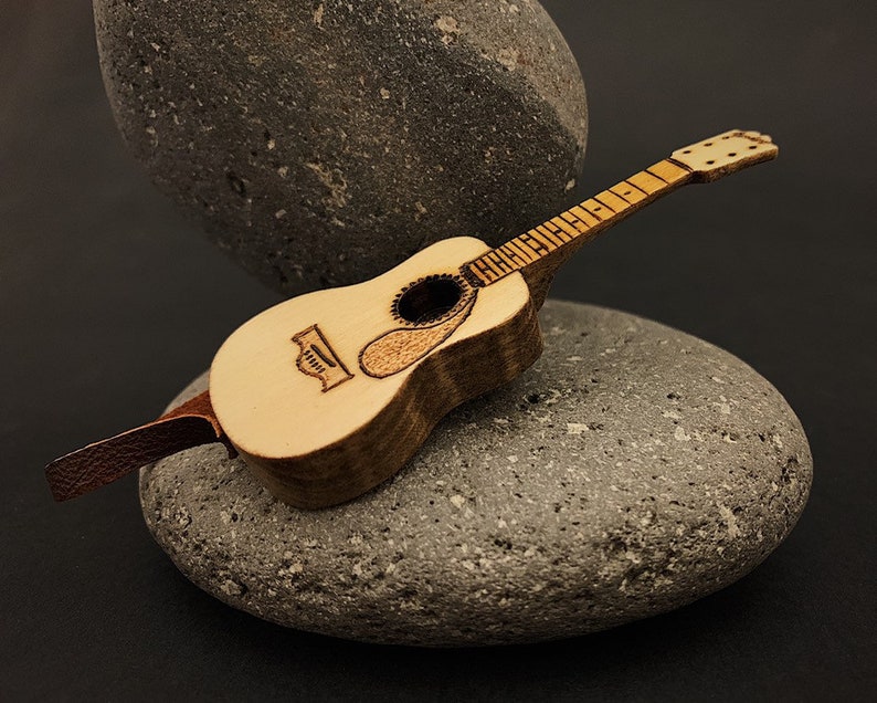 Guitar pin gift for men Male jewelry Acoustic guitar
