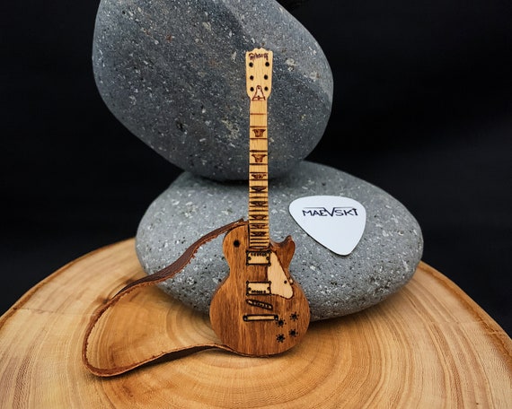 Cadeau d'anniversaire personnalisé pour musicien / Guitare 3 Cadeau pour  guitariste / Gibson Les Paul / Art musical rock and roll / Guitare en bois  pour la Saint-Valentin -  France