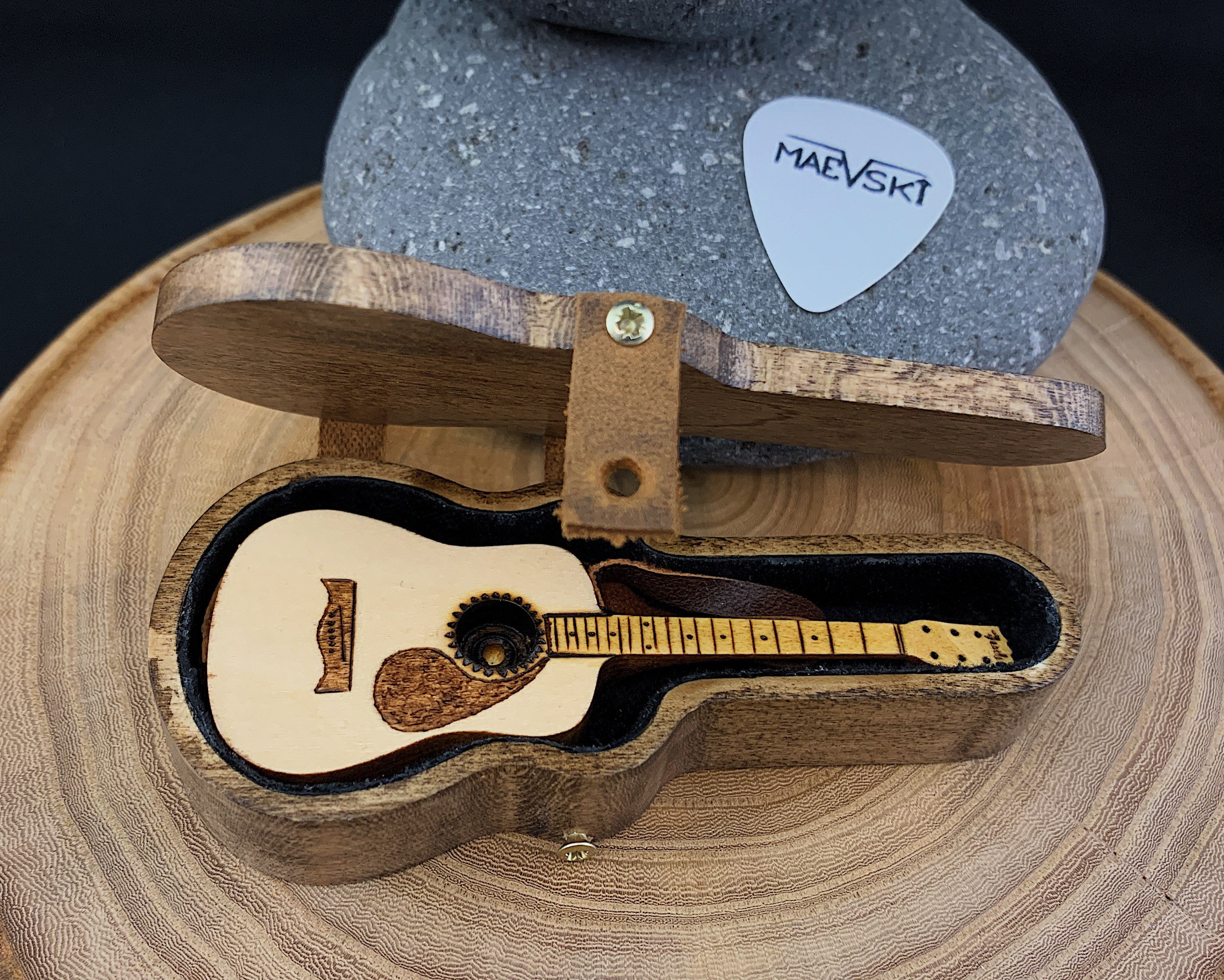 Acoustic guitar 3 Guitar pick holder Personalized guitar Etsy