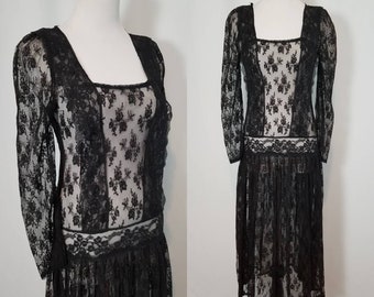 sheer flapper dress