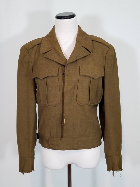 distressed military jacket