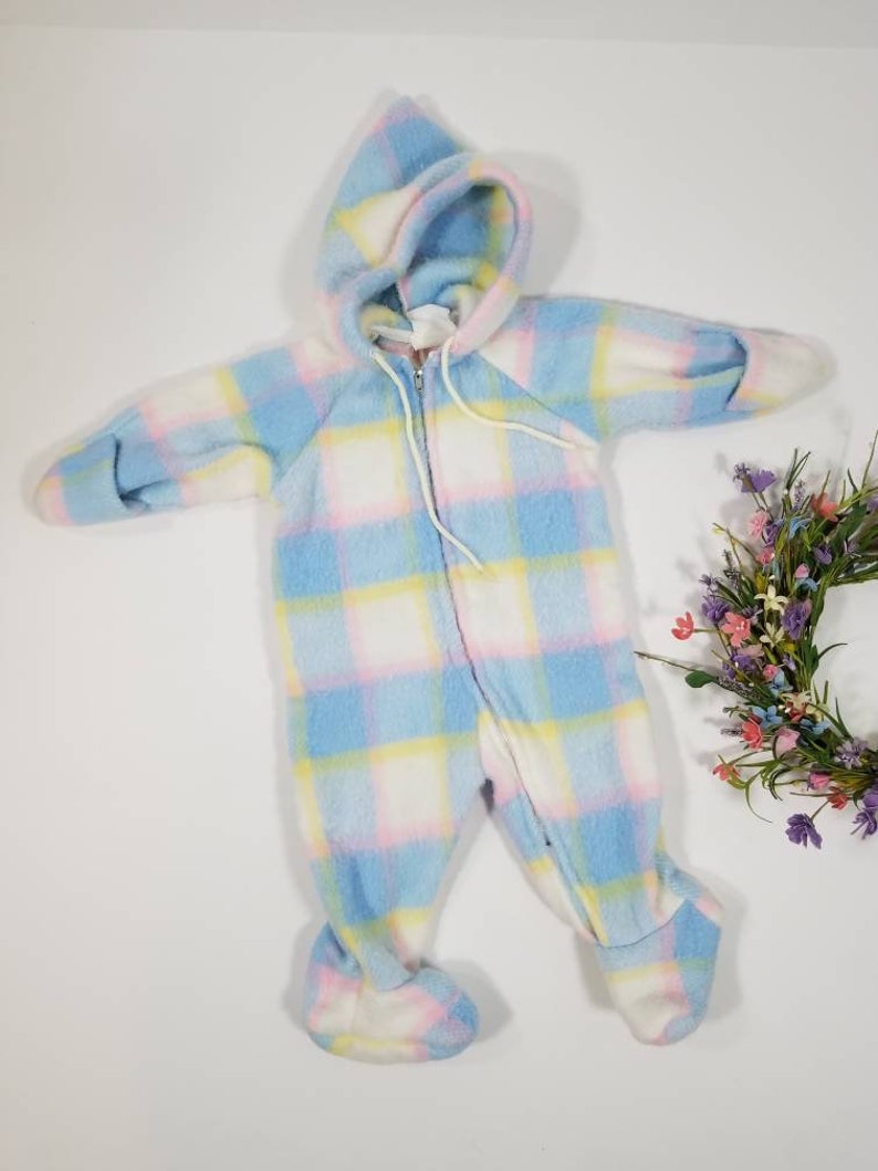 fleece baby bunting suit