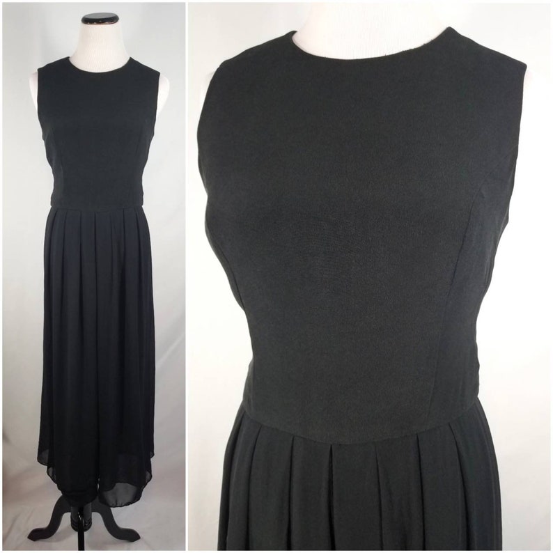 donna morgan black jumpsuit