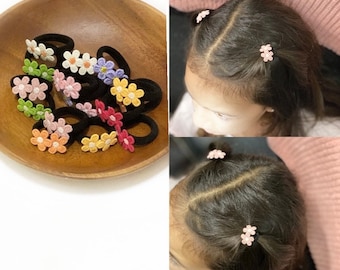 Mini Hair Ties, Baby Pigtail Bows, Toddler Pigtail Hair Ties, Mini Hair Band, Infant Hair Ties, Baby Hair Ties, Baby Girl Bands, Nylon Bands