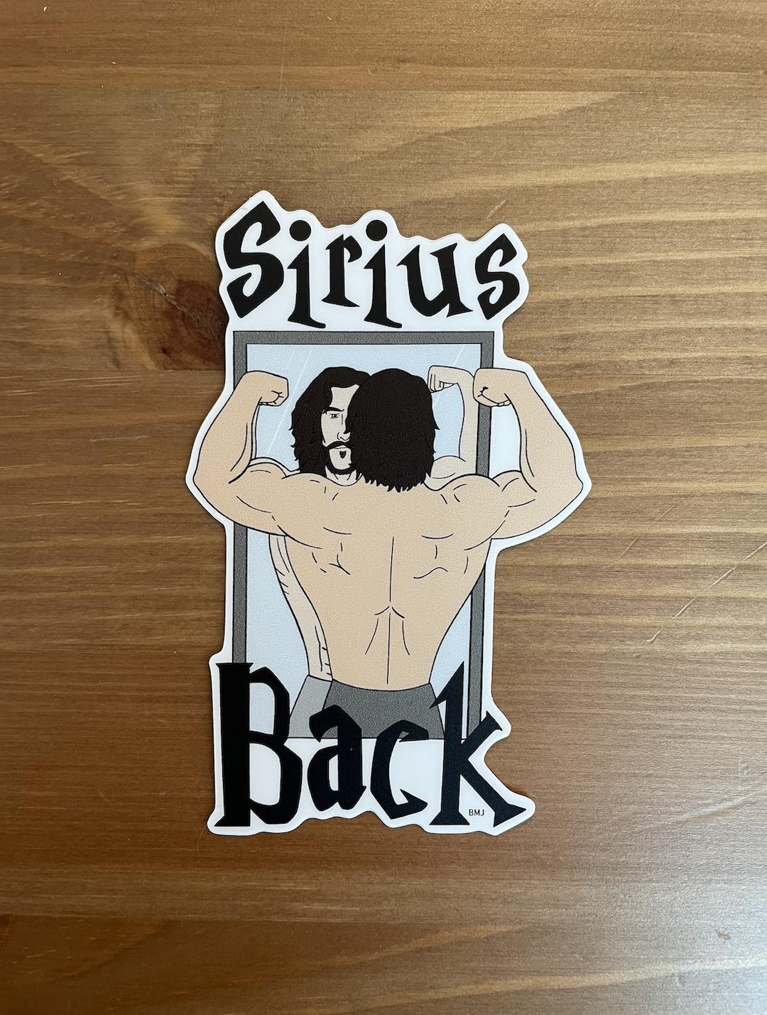Sirius Project Sticker Sirius Back Sticker - Sirius Black Harry Potter Workout Vinyl Sticker ...