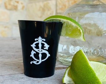 Personalized Shot Cups, 2 oz Disposable Plastic, Monogrammed, Party, Cocktail, Fiesta, Sombrero, Tequila Shot, Bachelorette, Bachelor Party