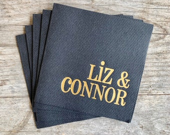 Personalized Linen Like Napkins, Custom, Monogrammed, Paper, Cocktail, Beverage, Dinner Napkin, Guest Towel, Wedding Napkin, Restroom