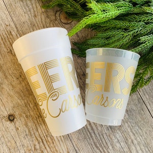 Personalized Cups, Shatterproof, Monogrammed, Custom, Frosted, Frost Flex, Cocktail Cups, Wine Cups, Party Cup, Wedding, Shower Cups, Cheers
