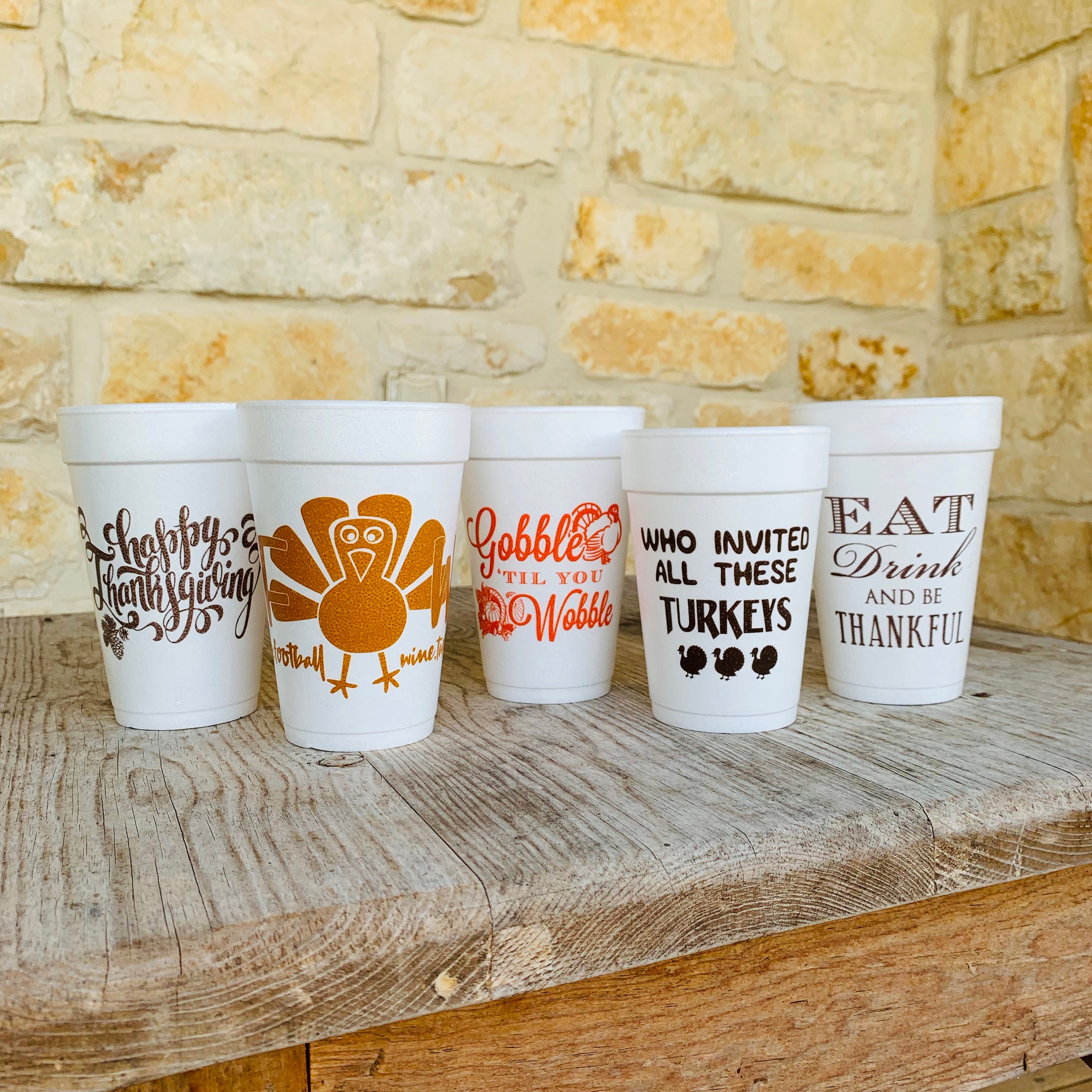Custom Monogram Styrofoam Cups — When it Rains Paper Co. | Colorful and fun  paper goods, office supplies, and personalized gifts.