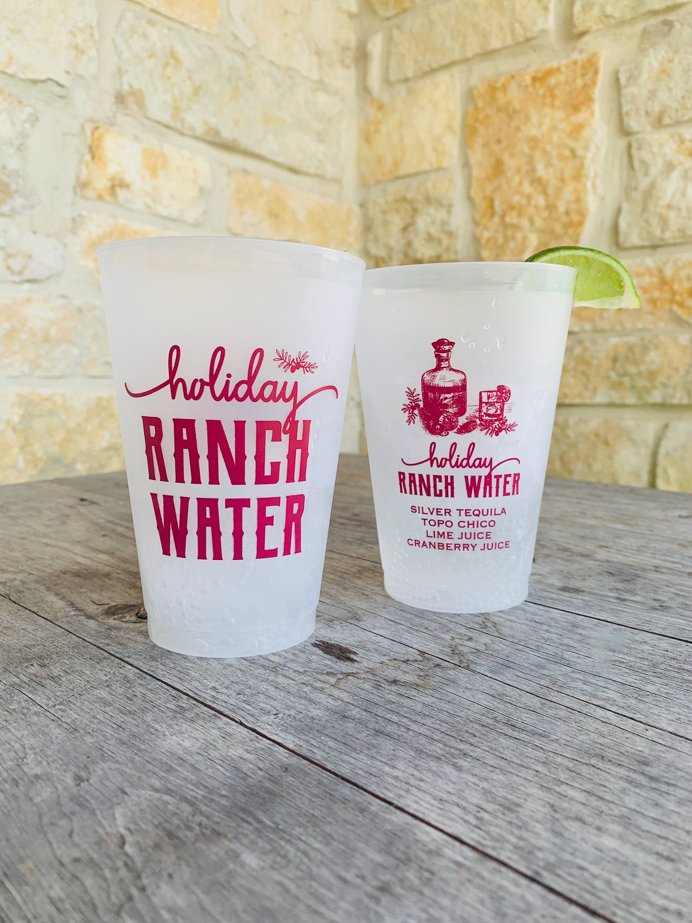 Foam Cups - Ranch Water - Tequila Water Topo Chico