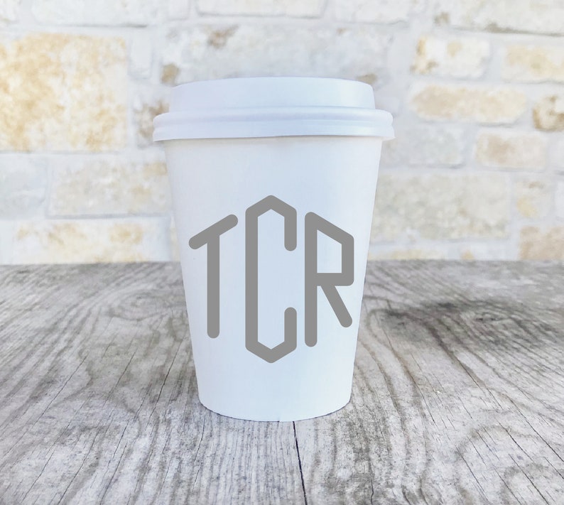 Personalized Coffee Cups With Lids Monogrammed Custom Etsy