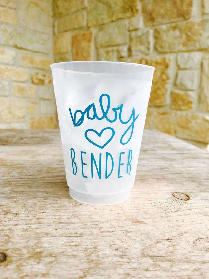 Personalized Baby Shower Cups Shatterproof Monogrammed Etsy