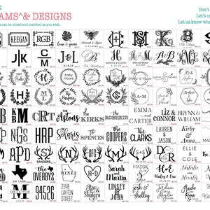 Hand Lettered Cups, Personalized, Monogrammed, Custom, Party, Foam, Wrapped Text, Cocktail Cups, Family Cups, Hostess Gift, Styrofoam imagen 7