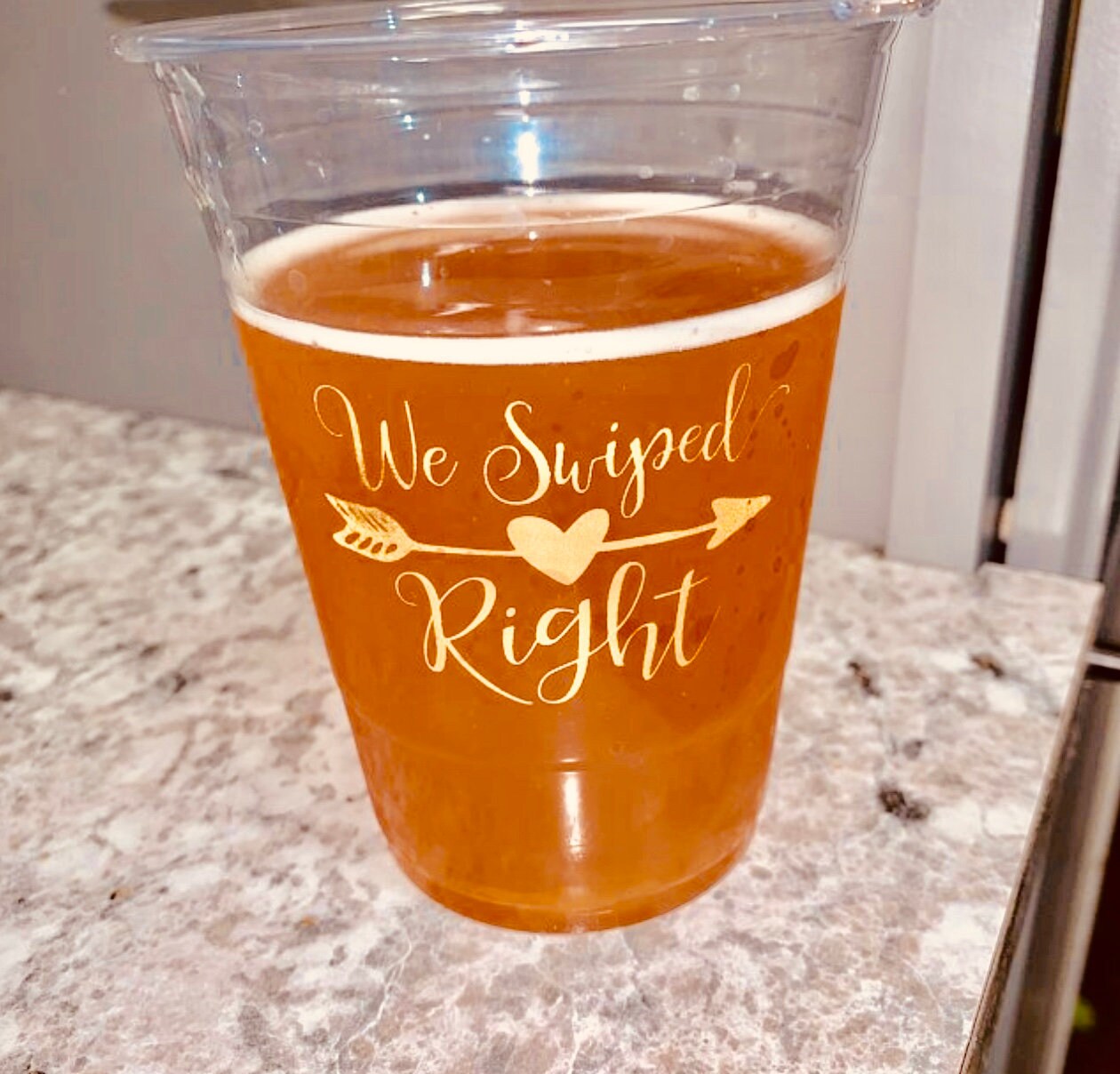 Personalized Soft Plastic Cups 16 oz Monogrammed Custom We Etsy