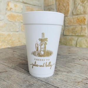 Personalized Cups, Foam, Monogrammed, Custom, Roadie, Cocktail Cups, Party Cup, Wedding Cups, Shower, Disposable Cups, Travel, Styrofoam