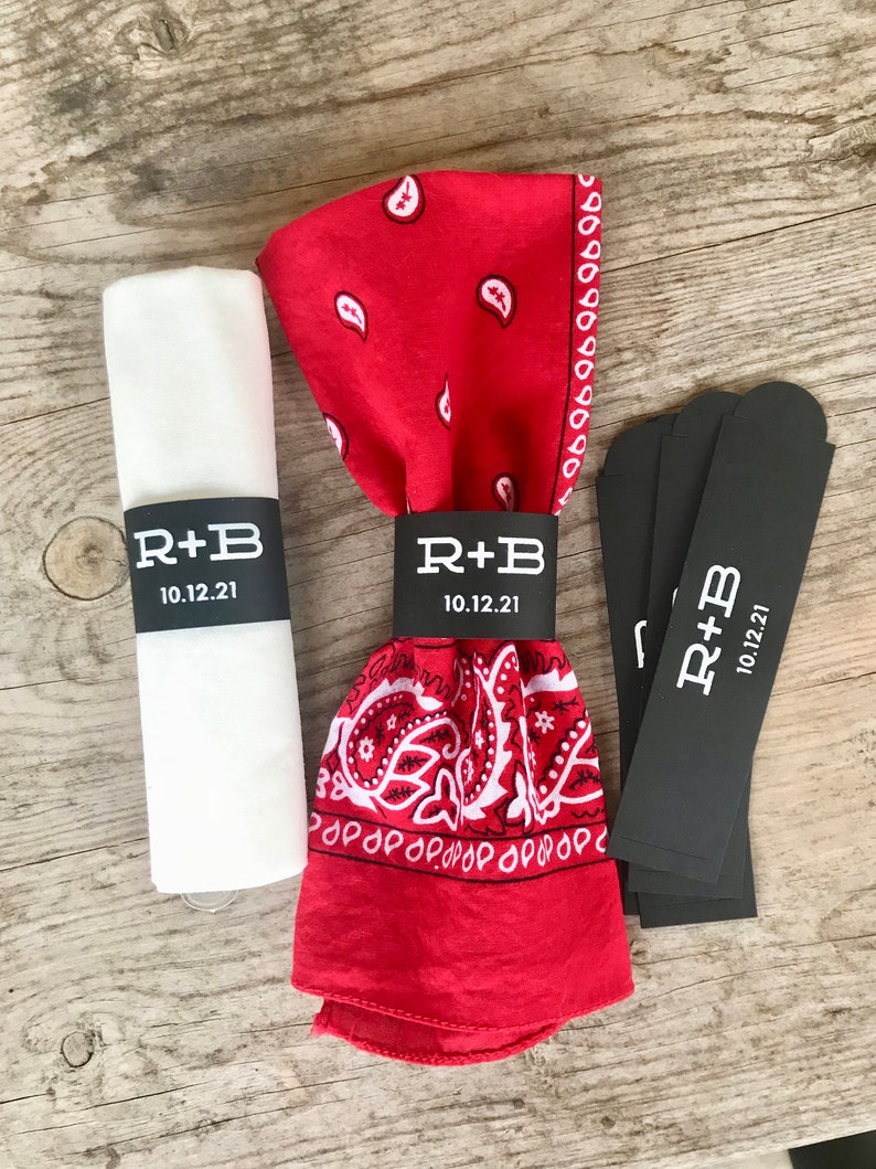 Custom paper napkin wraps picture