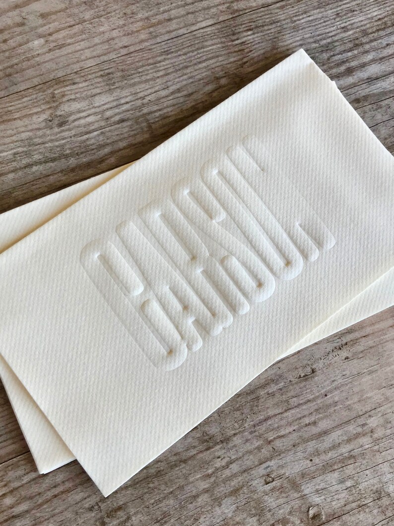 Embossed Napkins Monogrammed Linen Like Guest Towels Custom Etsy