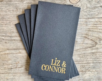 Personalized Linen Like Napkins, Custom, Monogrammed, Paper, Cocktail, Beverage, Dinner Napkin, Guest Towel, Wedding Napkin, Restroom