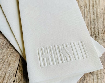 Embossed Linen Like Guest Towels, Dinner Napkins, Monogrammed, Paper, Personalized, Wedding Napkins, Restroom Towels, Elegance, Duogram