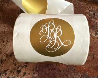 Personalized Labels, Square or Round, Monogrammed, Custom, Foil Labels, Gift Stickers, Gifts Tags, Goodie Bag Tags, Welcome Bag Tags, Seals