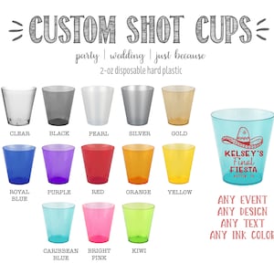 Personalized 2 oz. Martini Shot Glasses