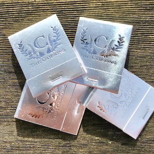 Wedding Matchbooks, Matches, Wedding, Cigar Bar, Monogrammed, Personalized, Custom Matches, Wedding Favor, Perfect Match, Party Favor