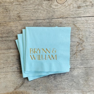 Personalized Napkins, Custom, Monogrammed, 3 ply, Paper, Cocktail Napkins, Beverage Napkin, Dinner Napkins, Guest Towels, Wedding Napkins.