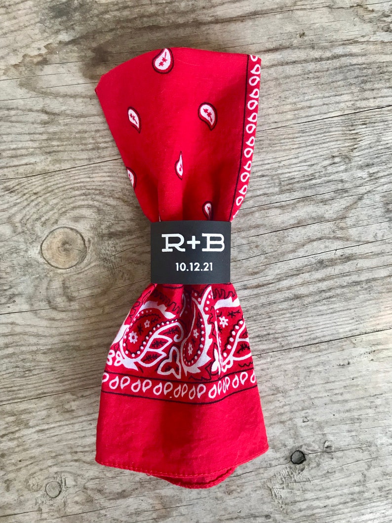 Printable napkin bands image