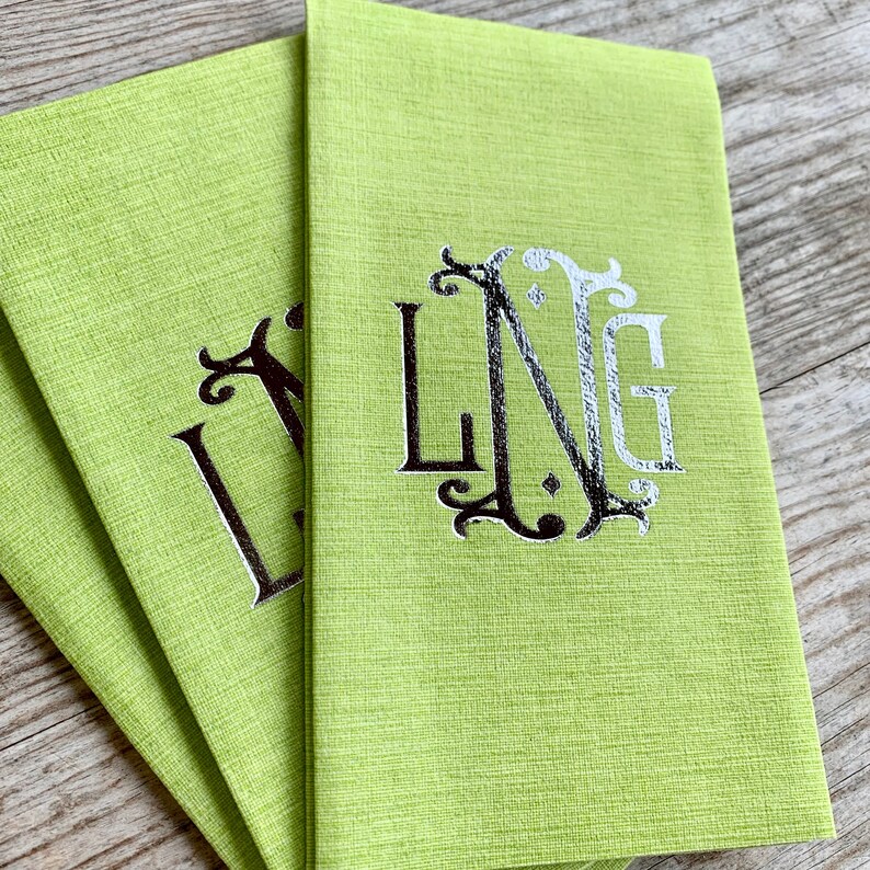 Monogrammed Linen Like Napkins Bella Custom Paper Guest Etsy