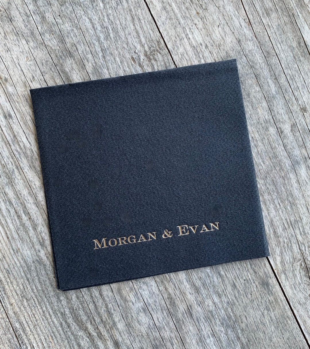 Personalized Linen Like Beverage Napkins Wedding Napkins Etsy