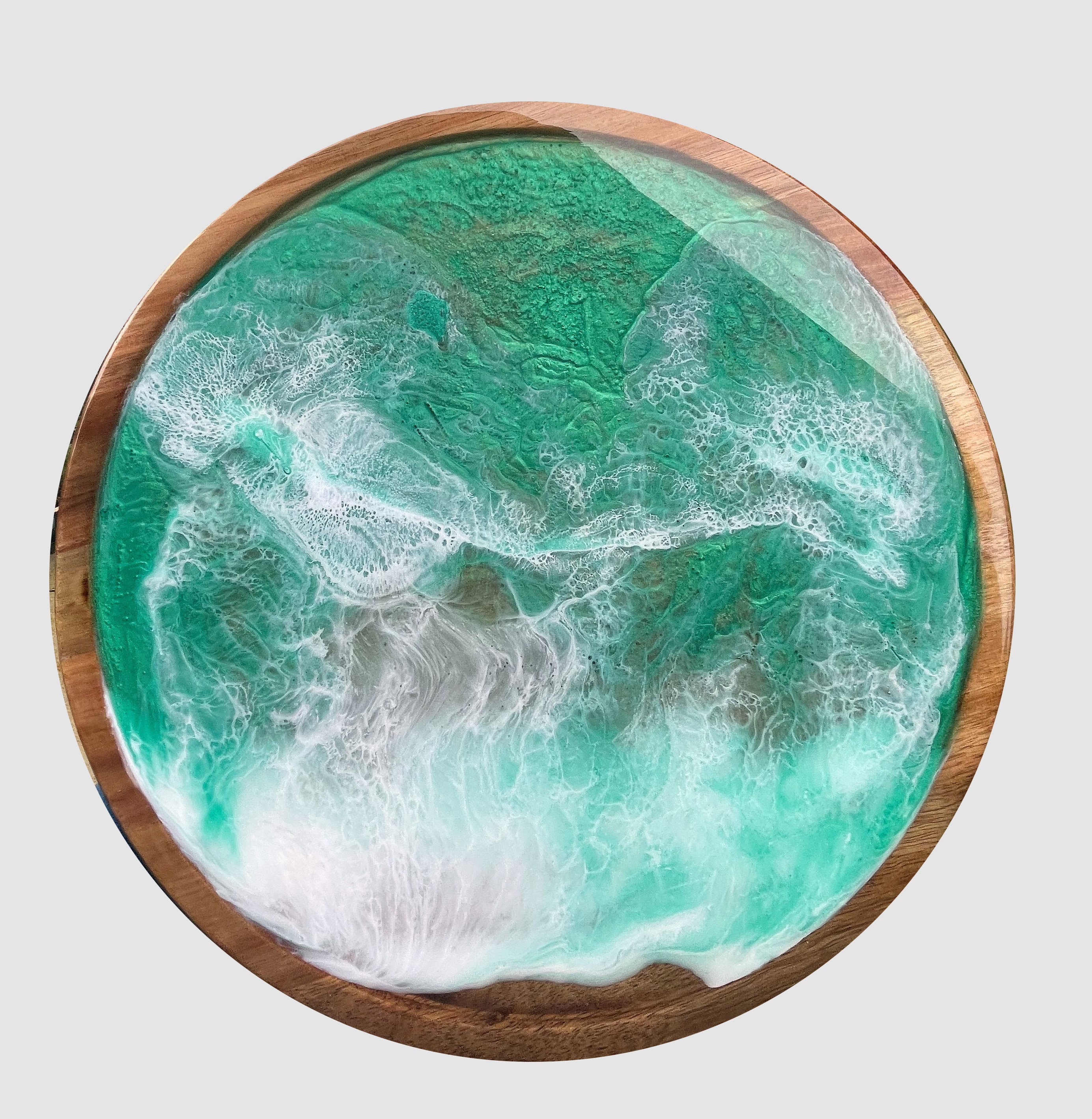 Bemalte Akazien Holz faul Susan 13 Ozean Strand faul | Etsy