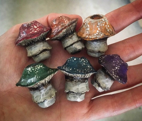 Mushroom Dreadlock Beads