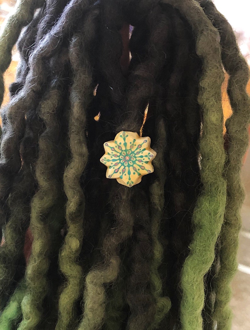 Dreadlock Accessories Snowflake Dreadlock Beads Dreadlock Jewelry Dread Beads Winter Dread Bead Dreadlock Beads